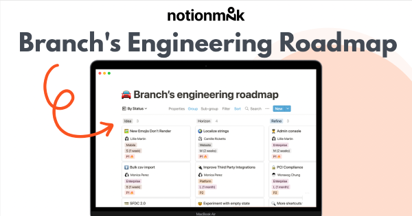 Branch's Engineering Roadmap
