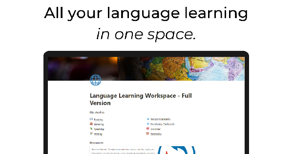 Language learning workspace
