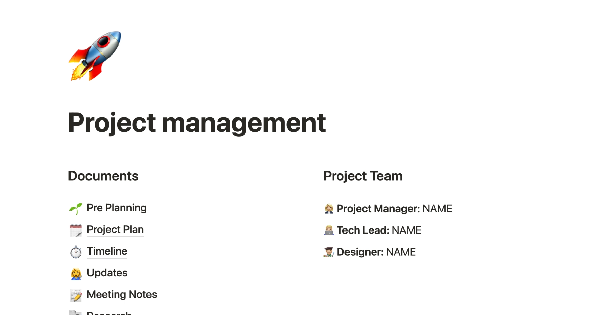 Project management