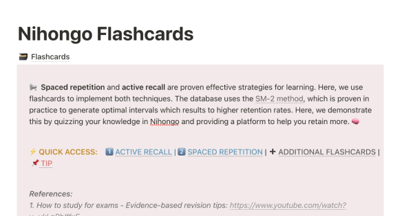 Nihongo flashcards
