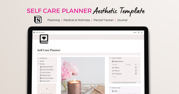 Aesthetic self care planner