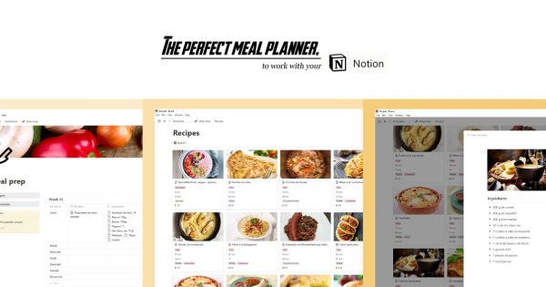 Perfect meal planner