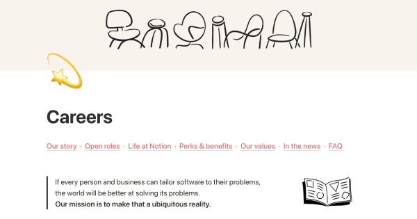 Notion's careers page