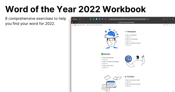 Vensy Krishna Creates Notion Template for Word of the Year