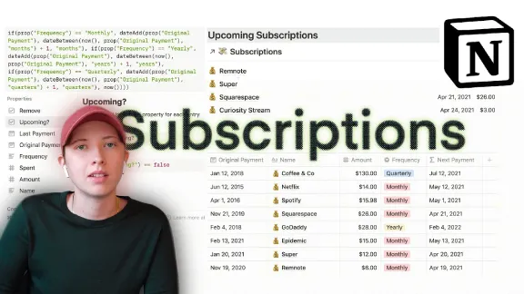 How to Build an Easy Subscription Tracker in Notion