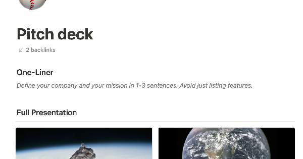 Create a Winning Pitch with the Notion Pitch Deck Template