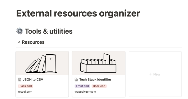 Codecademy resource organizer