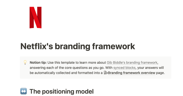 Netflix's Notion Branding Framework: An Official Template from Netflix