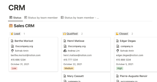 Hotswap's CRM