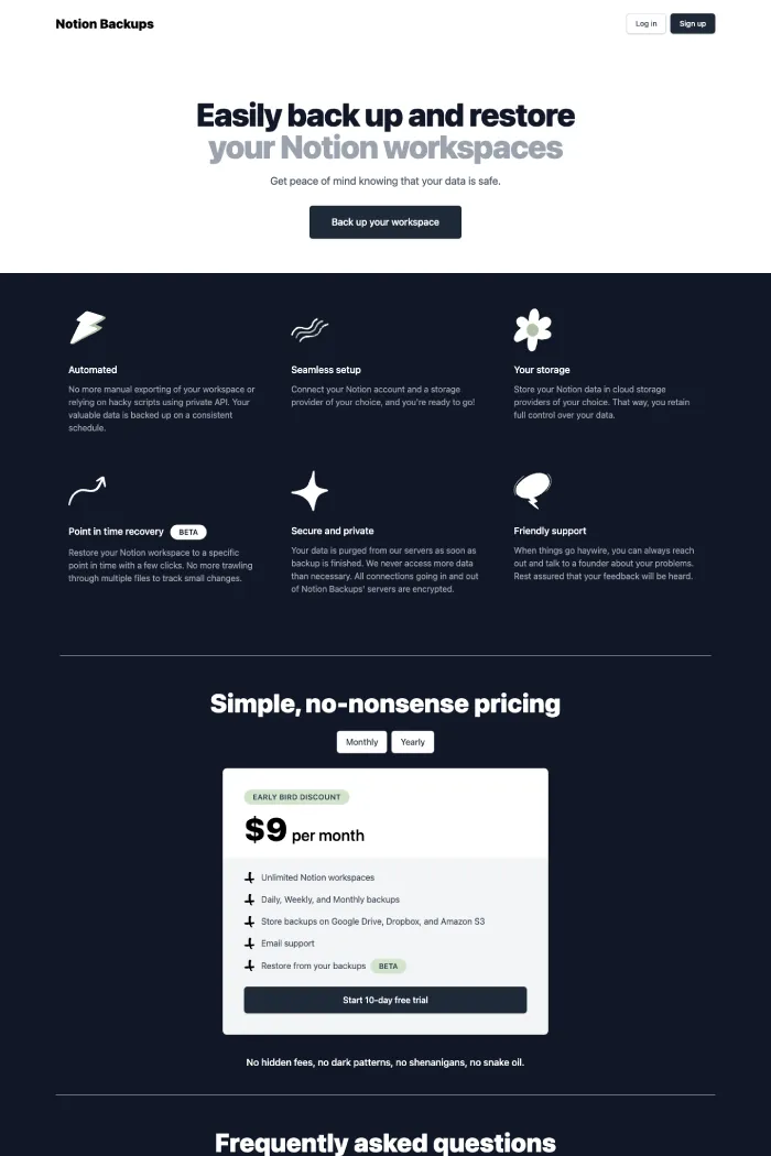 Notion Backups