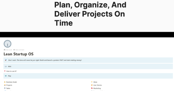 Lean Startup OS