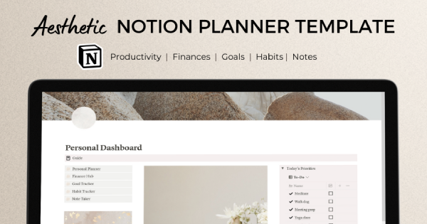 Studiofoundryco's Notion Template for an Aesthetic Personal Planner
