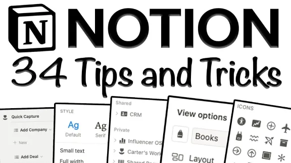 34 Unique Tips and Tricks in Notion