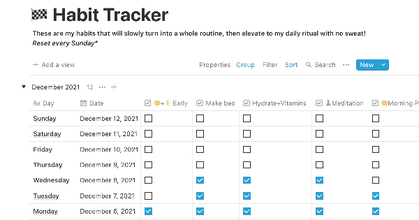 Alysha habit tracker