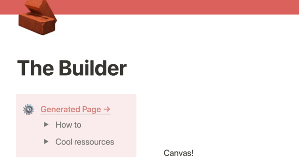Jonathan Sabbah's Landing Page Builder Notion Template