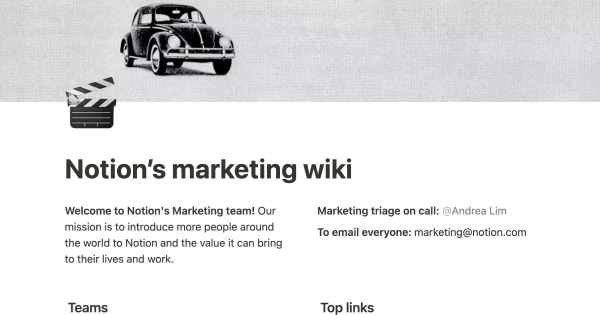 Notion Marketing Wiki Template: Boost Your Team's Productivity