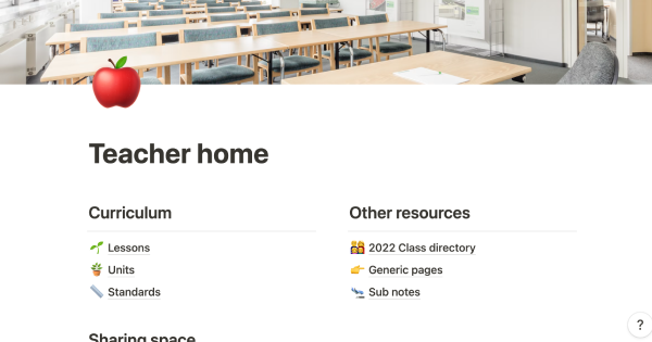 Teacher home