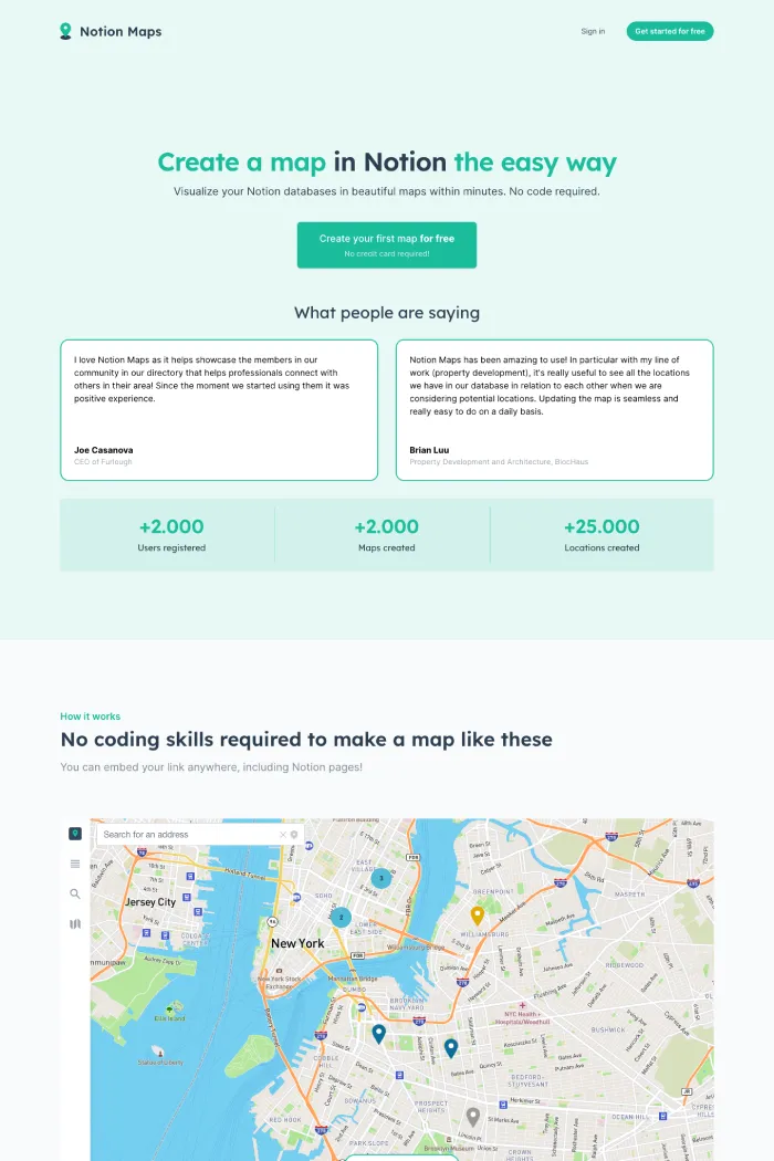 Notion Maps