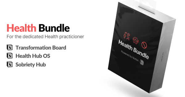 Pascio's Health Bundle template on Notion.