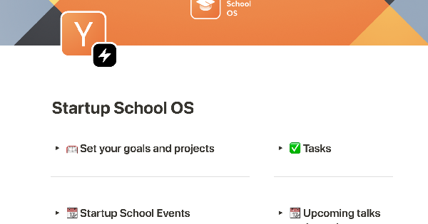 Bardeen's Startup School OS Notion Template: Boost Productivity and Collaboration
