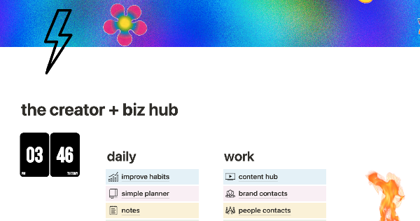 Creator & business hub