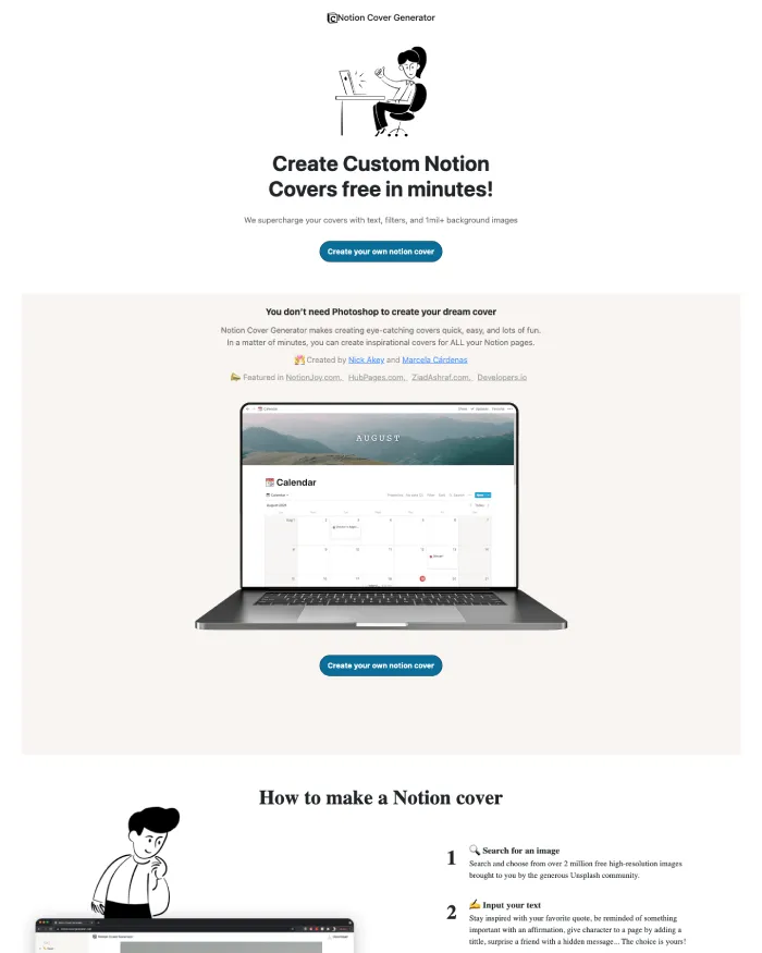 Notion Cover Generator