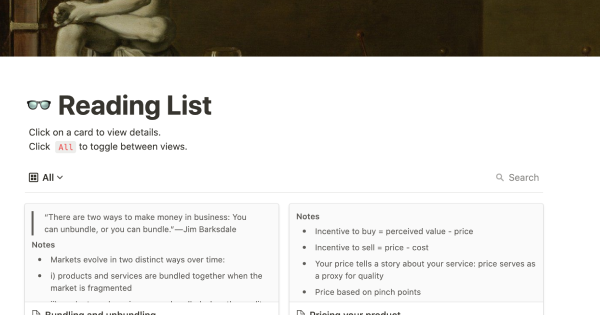 Reading list for teams