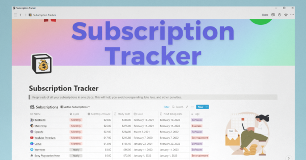 Subscription Tracker v1